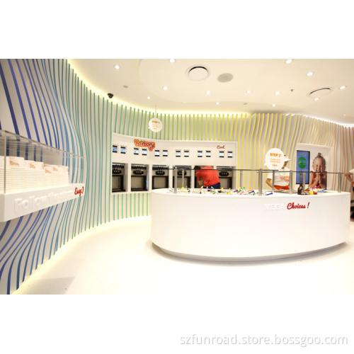 beverage /coffee /juice bar / ice cream shop counter and furniture